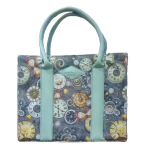 Green Handbag Stylish Shaneel Printed Bag