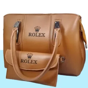 Luxurious Yellow Rolex Inspired Premium Bag