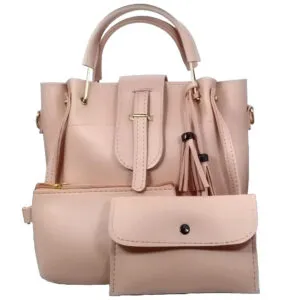 New 3PC Pink Premium Bag