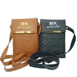 MK 2PC Brown-Black Shoulder Wallet